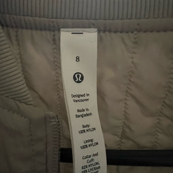 Lulu non stop bomber jacket size 8 - Picture 3 of 5